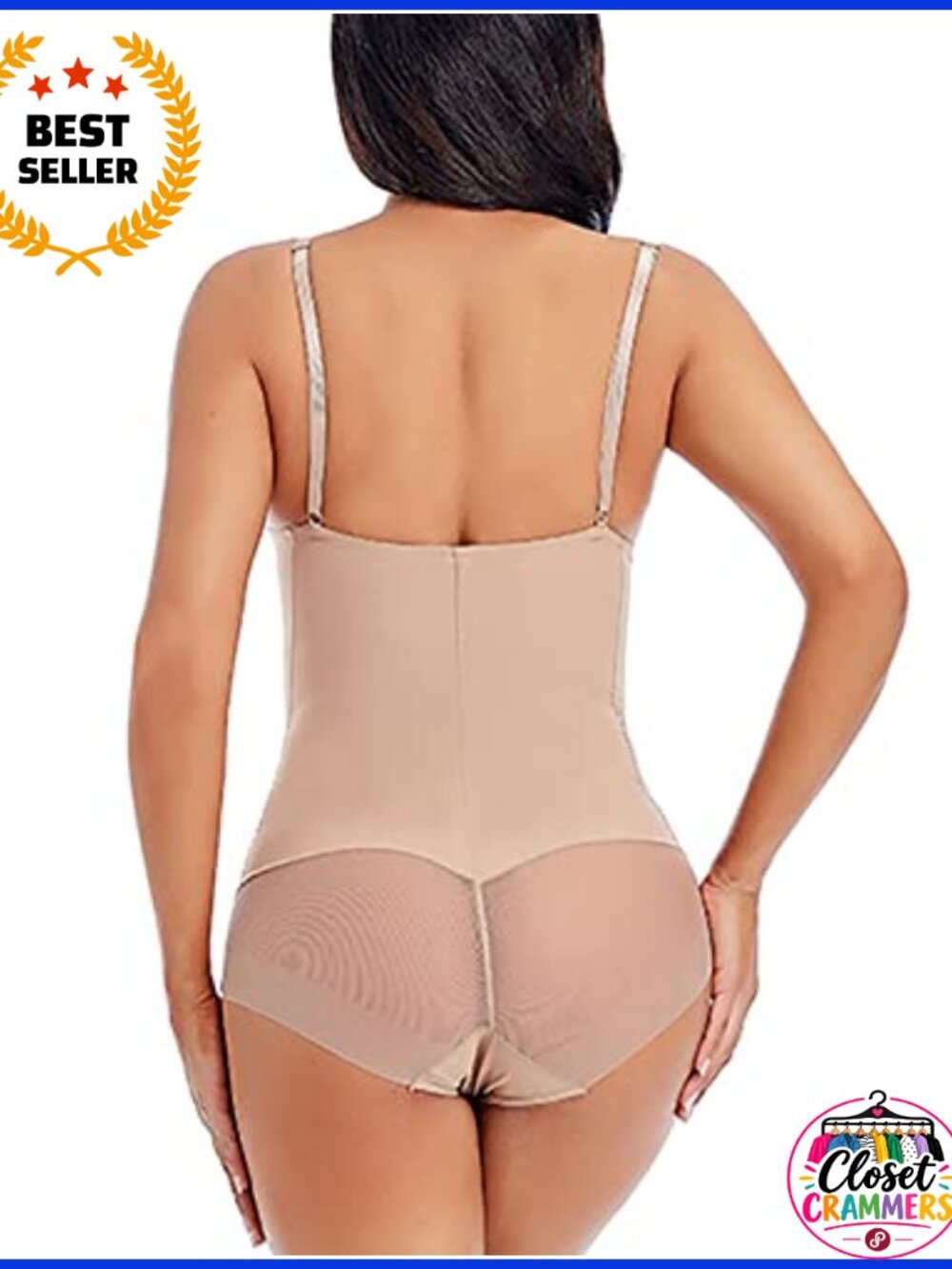 Seamless Full Body Shaper Bodysuit Tummy Control Shapewear Women - Picture 4 of 6
